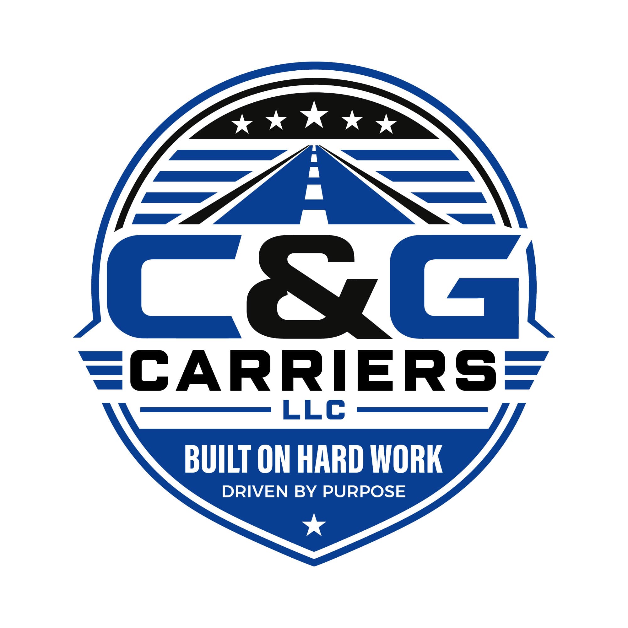 C&G Carriers LLC badge: Built on hard work, driven by purpose